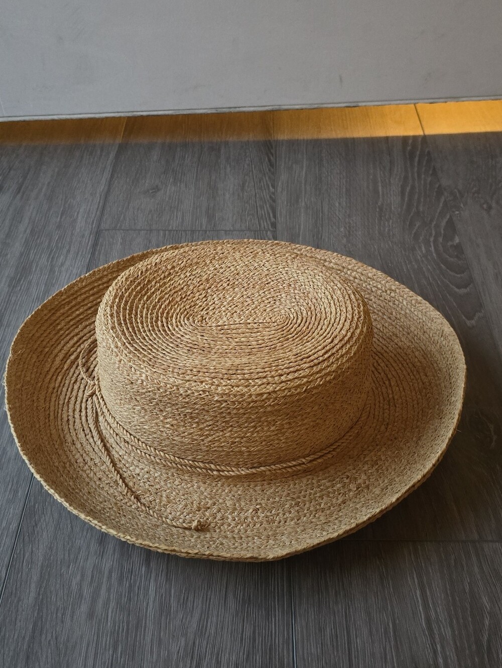Kaminski 100% Raffia Wide Brim Sun Hat Made in Australia Natural Straw Vacation - Picture 3 of 12
